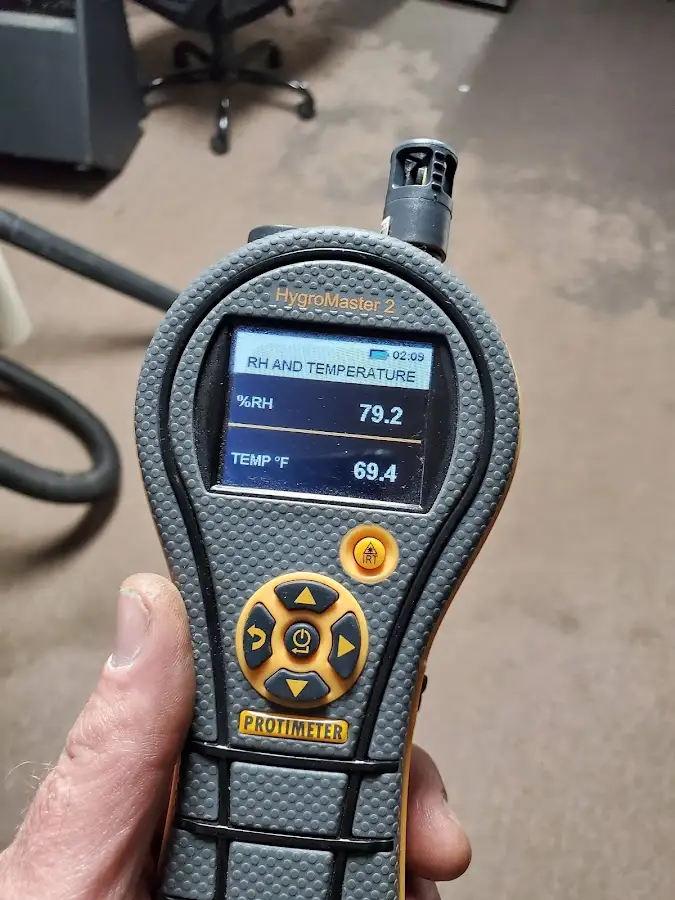 Moisture meter humidity assessment for Fire & Smoke Damage Restoration in Kaufman