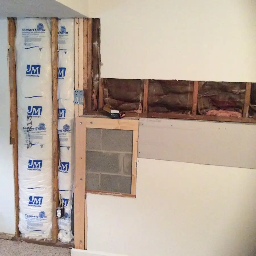 Wall insulation replacement during Contents Cleaning & Restoration in Kaufman